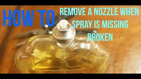 broken parfum|fragrance nozzle damage.